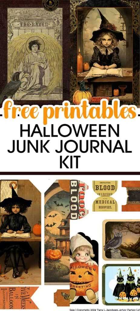 vintage halloween printables free