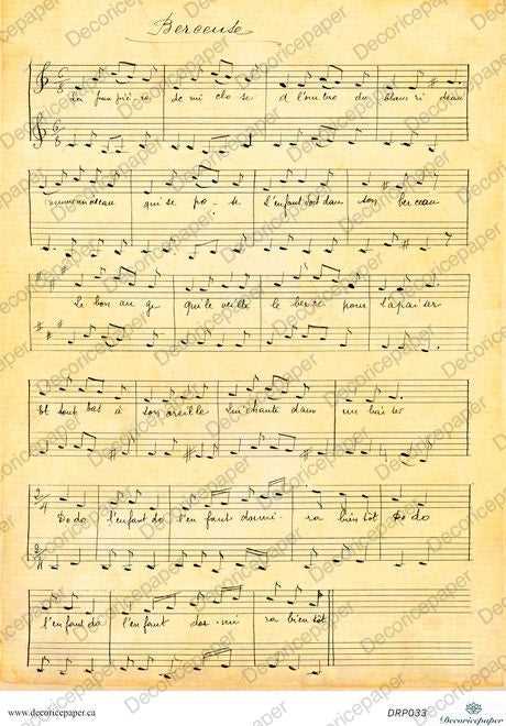 vintage printable sheet music