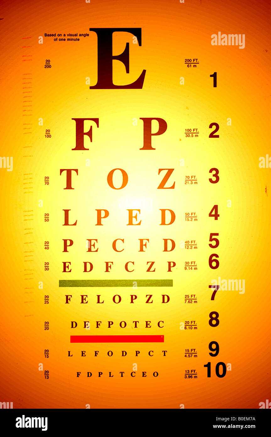 vision test printable