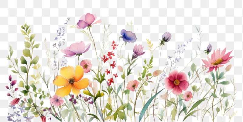 watercolor flower printable