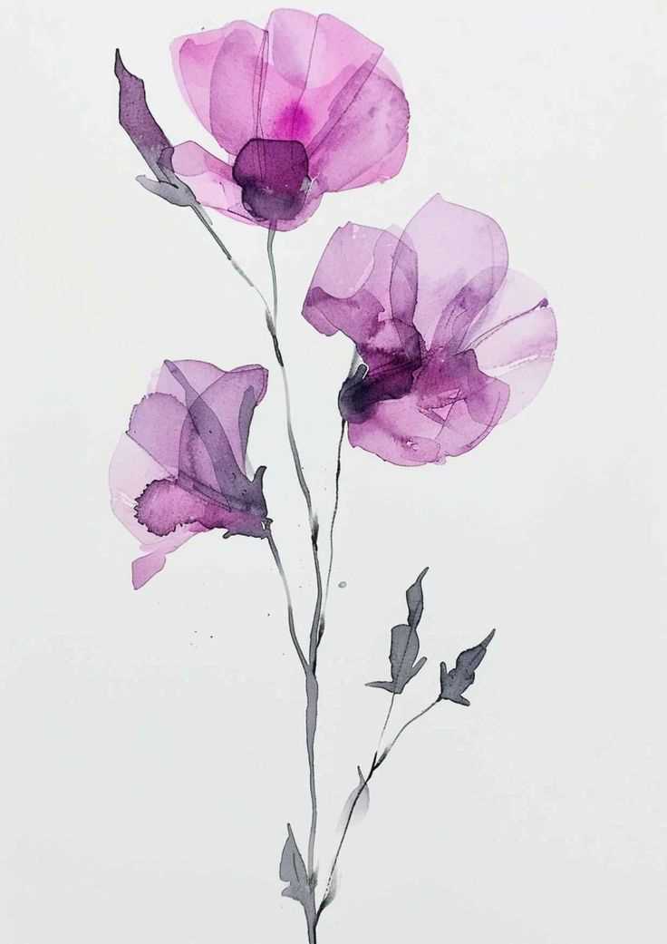 watercolor flower printable