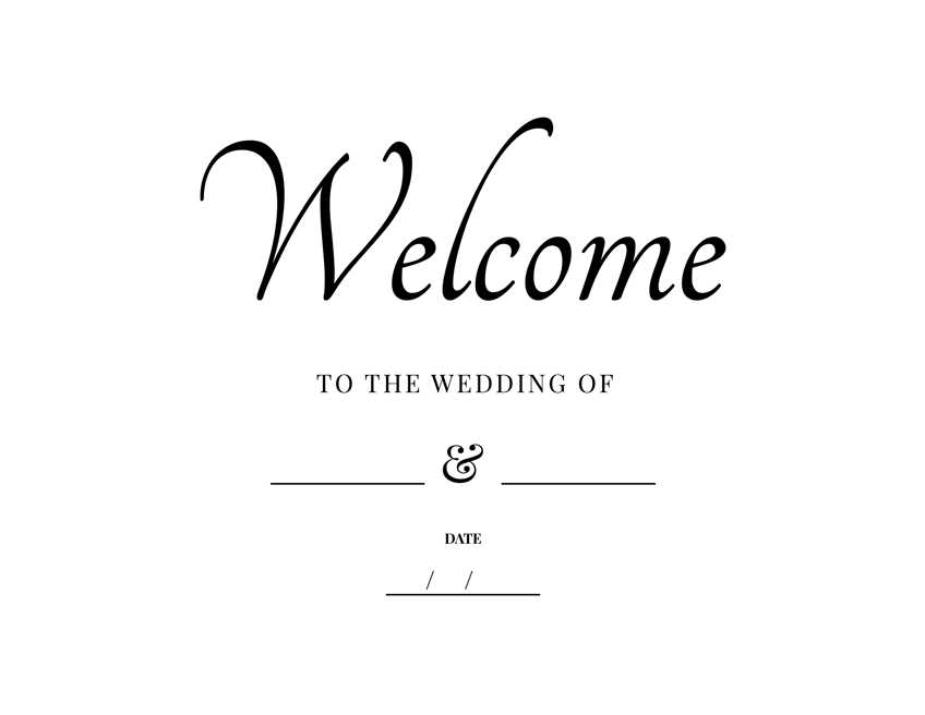 wedding signs printable