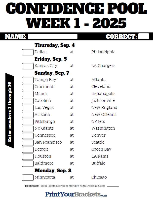week 1 nfl printable schedule