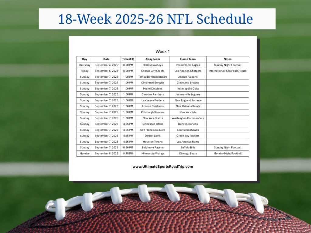 week 8 printable nfl schedule