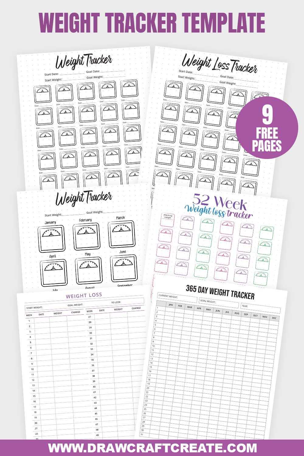 weight tracker printable