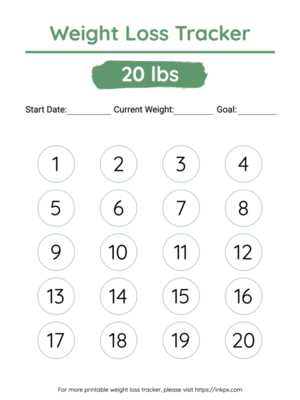 weight tracker printable