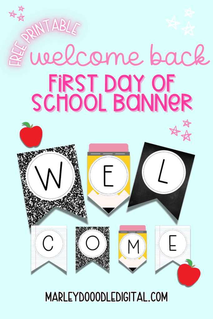 welcome back sign printable free