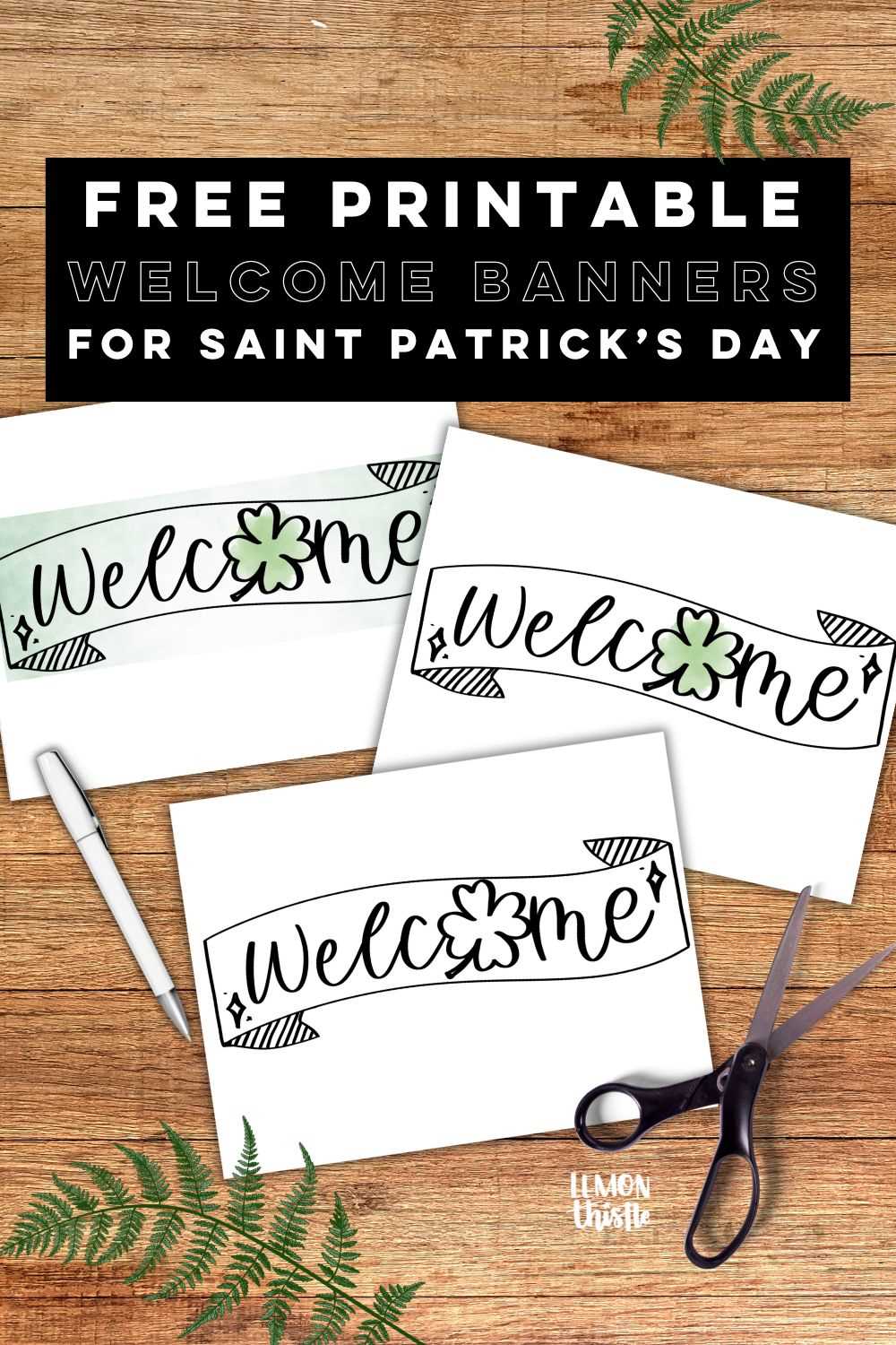 welcome banner printable
