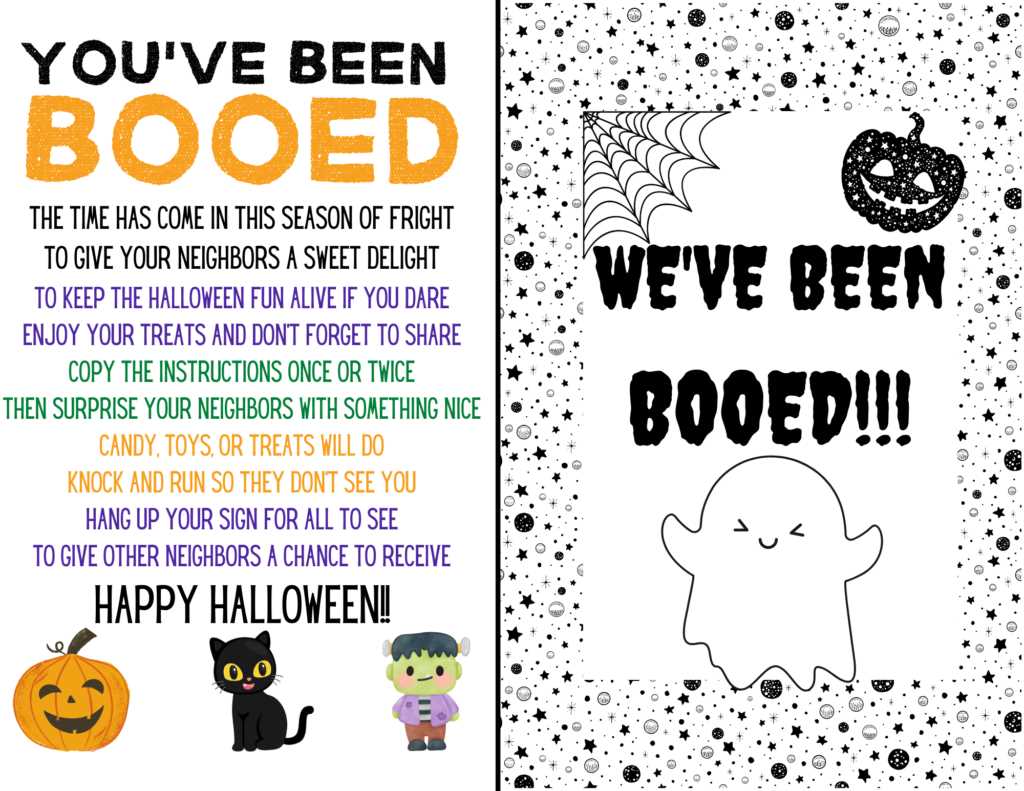 weve been booed sign printable