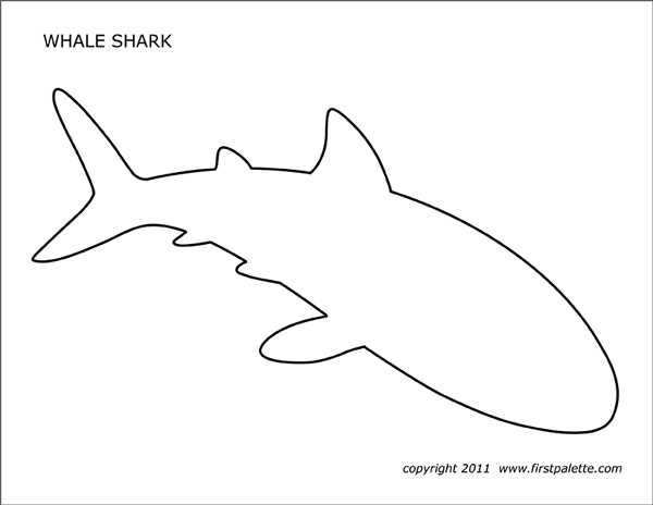 whale shark printable