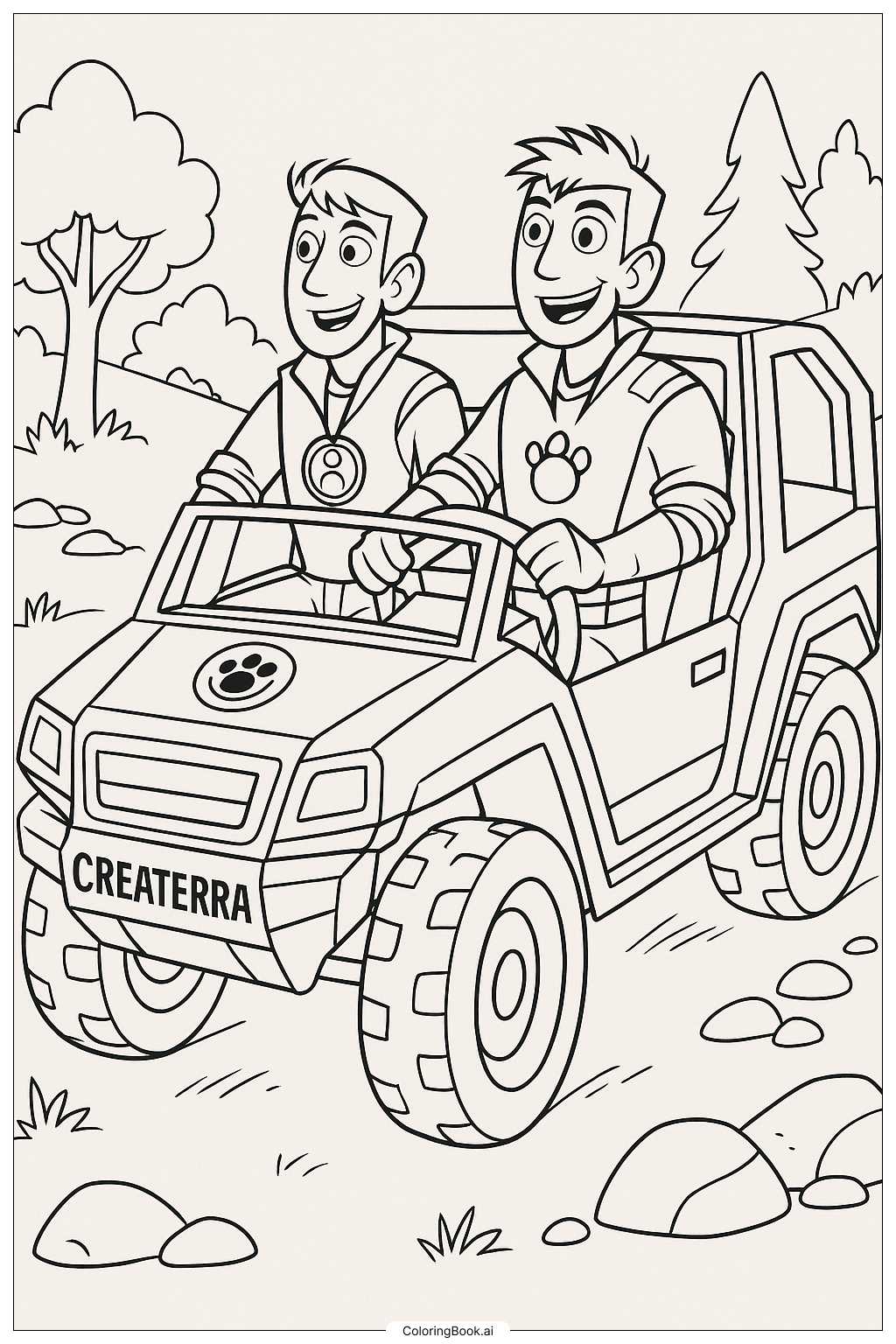 wild kratts coloring pages printable