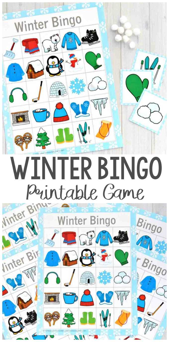 winter bingo free printable