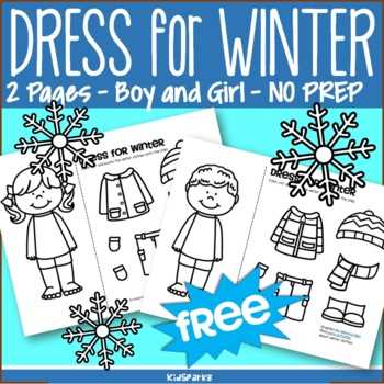 winter clothes printable