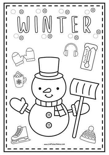 winter coloring printables