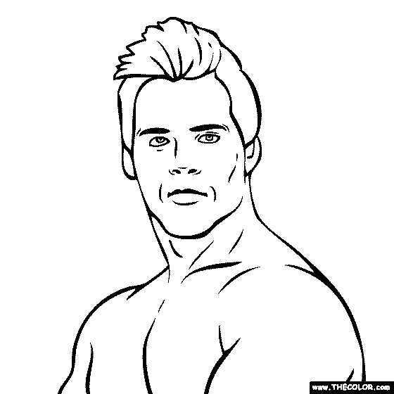wwe printable coloring pages