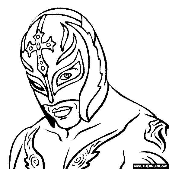 wwe printable coloring pages