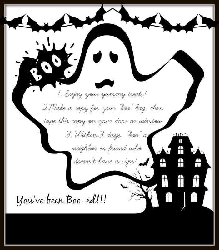 youve been booed free printable black and white