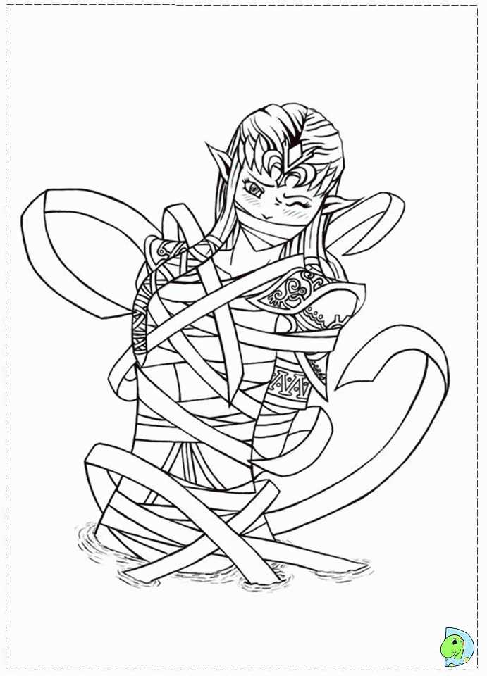 zelda coloring pages printable