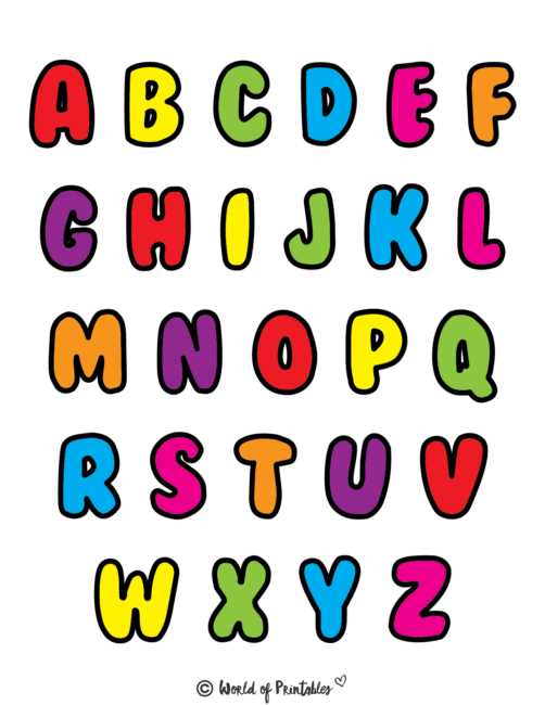 a4 size printable alphabet letters
