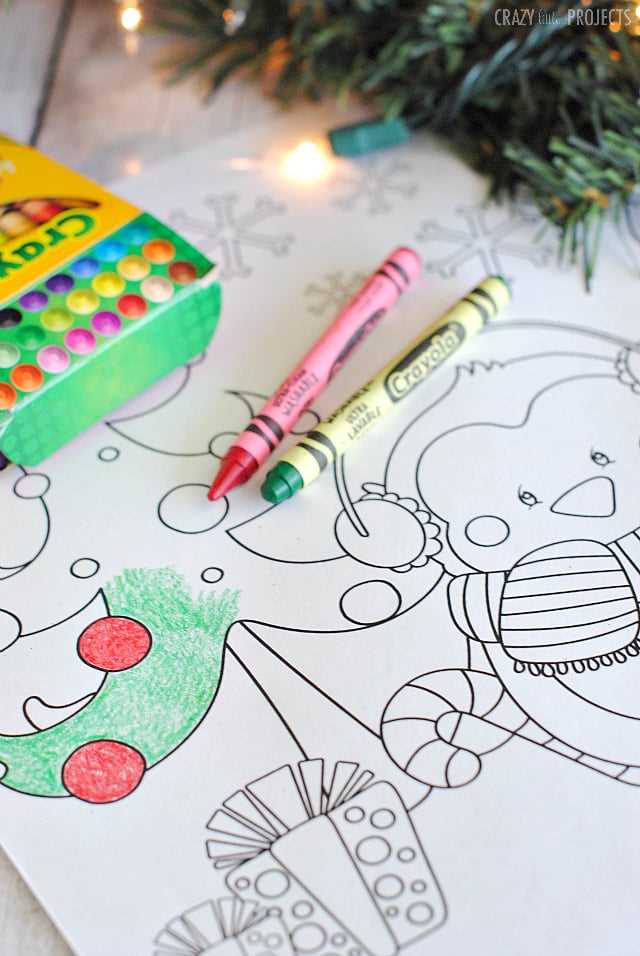 printable coloring cards for christmas