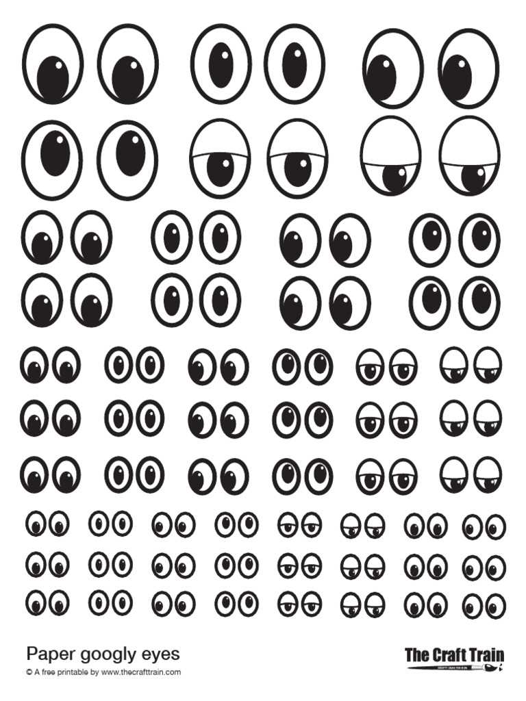 cut out printable googly eyes