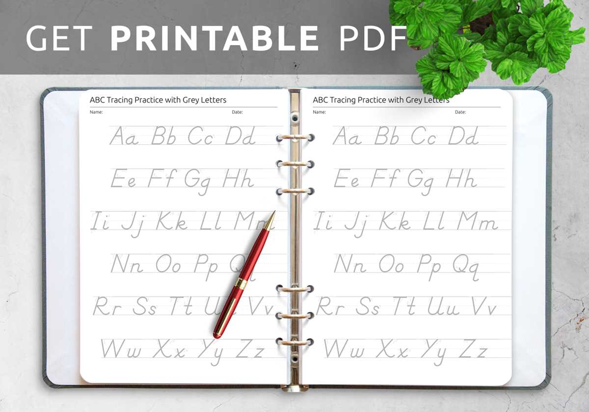 abc handwriting practice printables