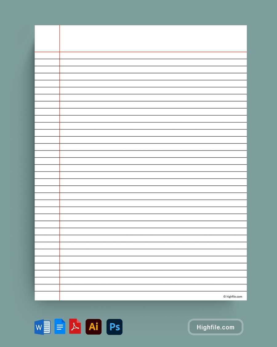 printable lines on paper