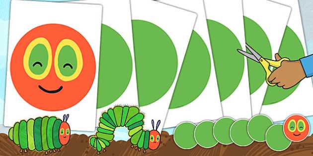 caterpillar template free printable