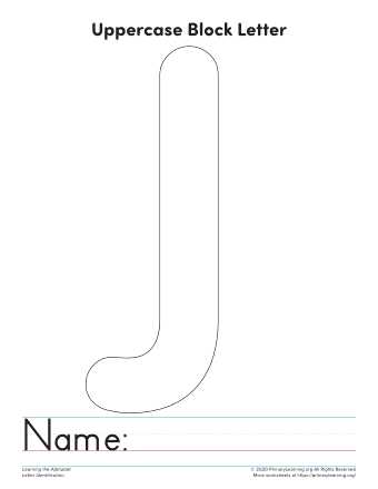 letter j printable