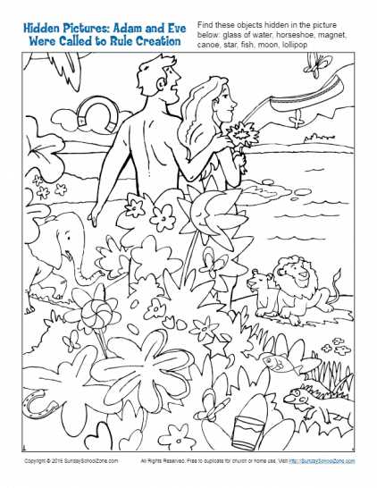 adam and eve printable