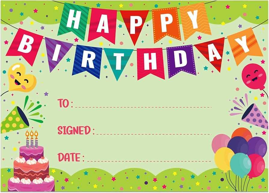 birthday certificate printable