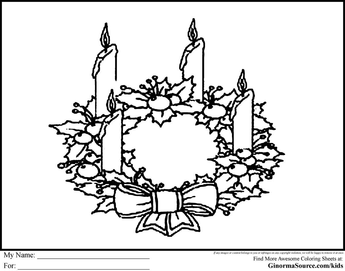 advent wreath printable
