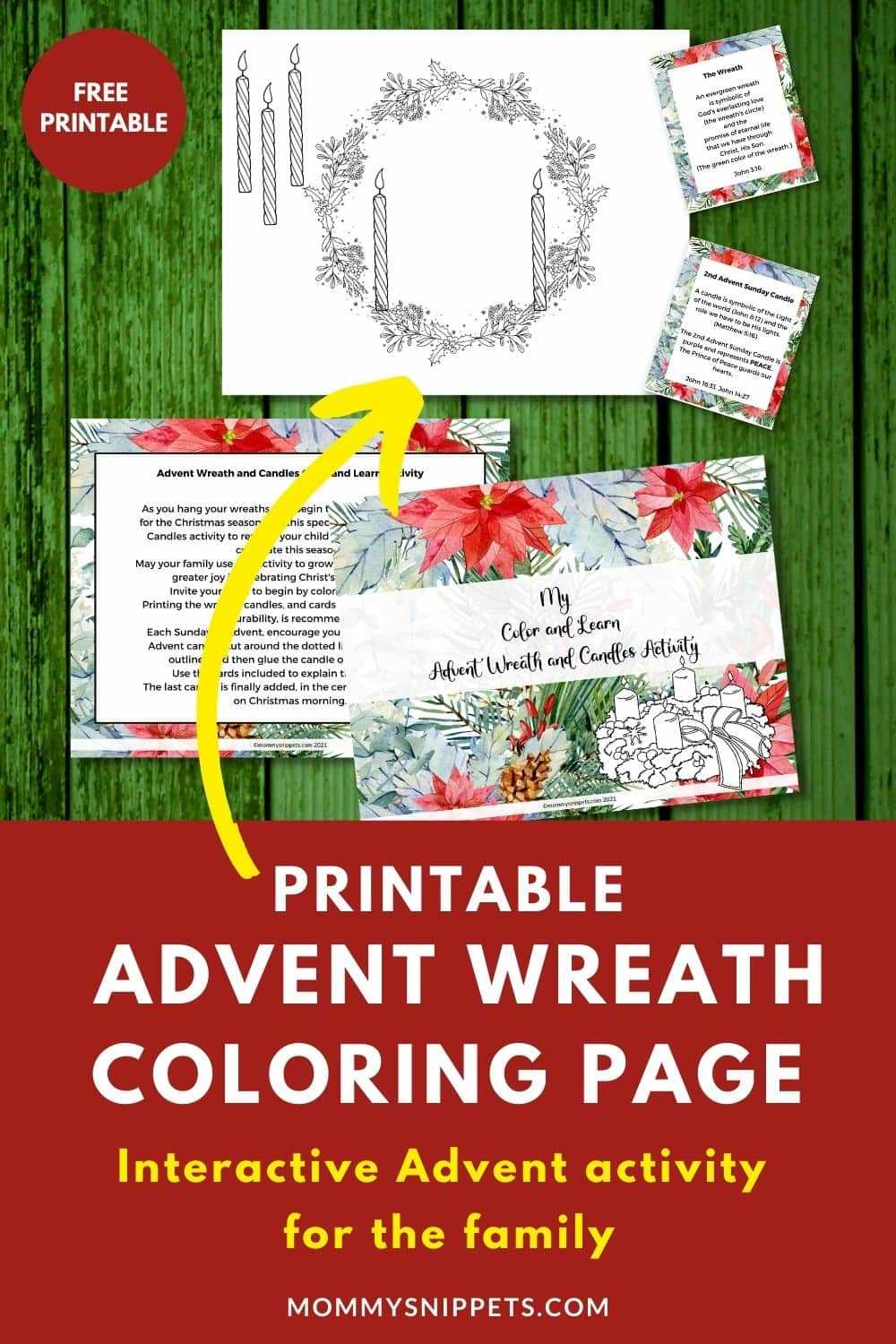 advent wreath printables free