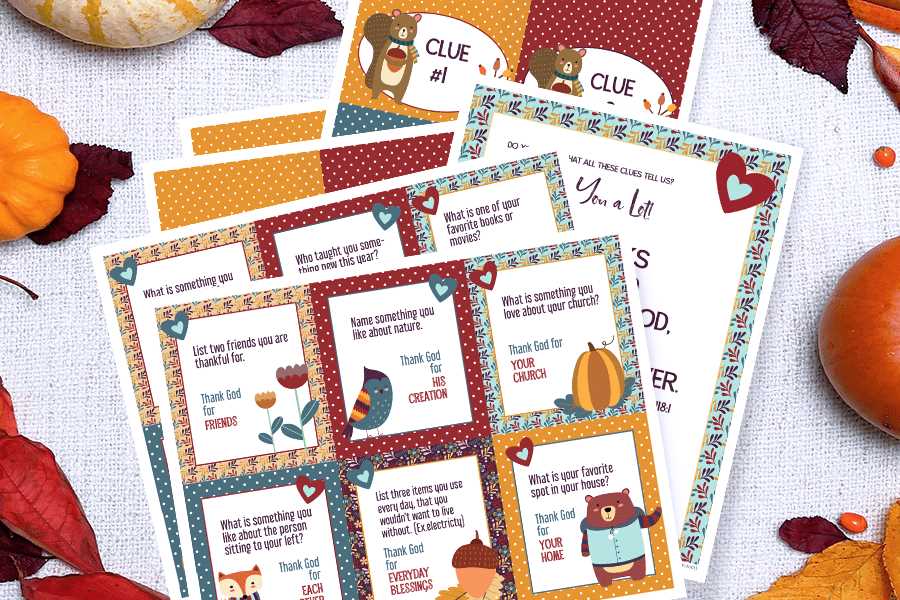 thanksgiving scavenger hunt free printable