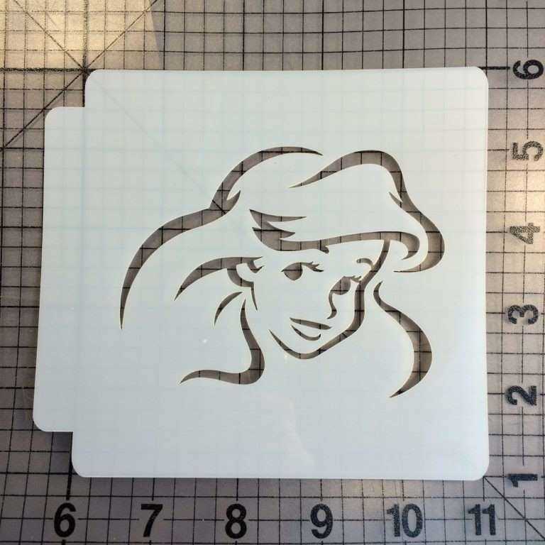 mermaid stencil printable