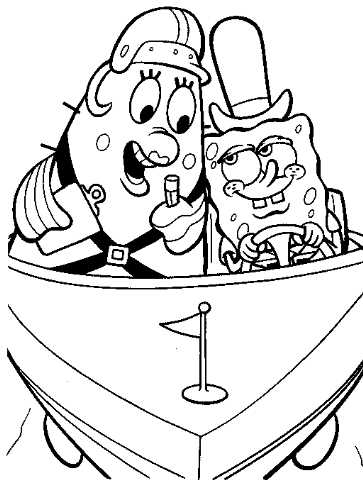 spongebob coloring pages printable free