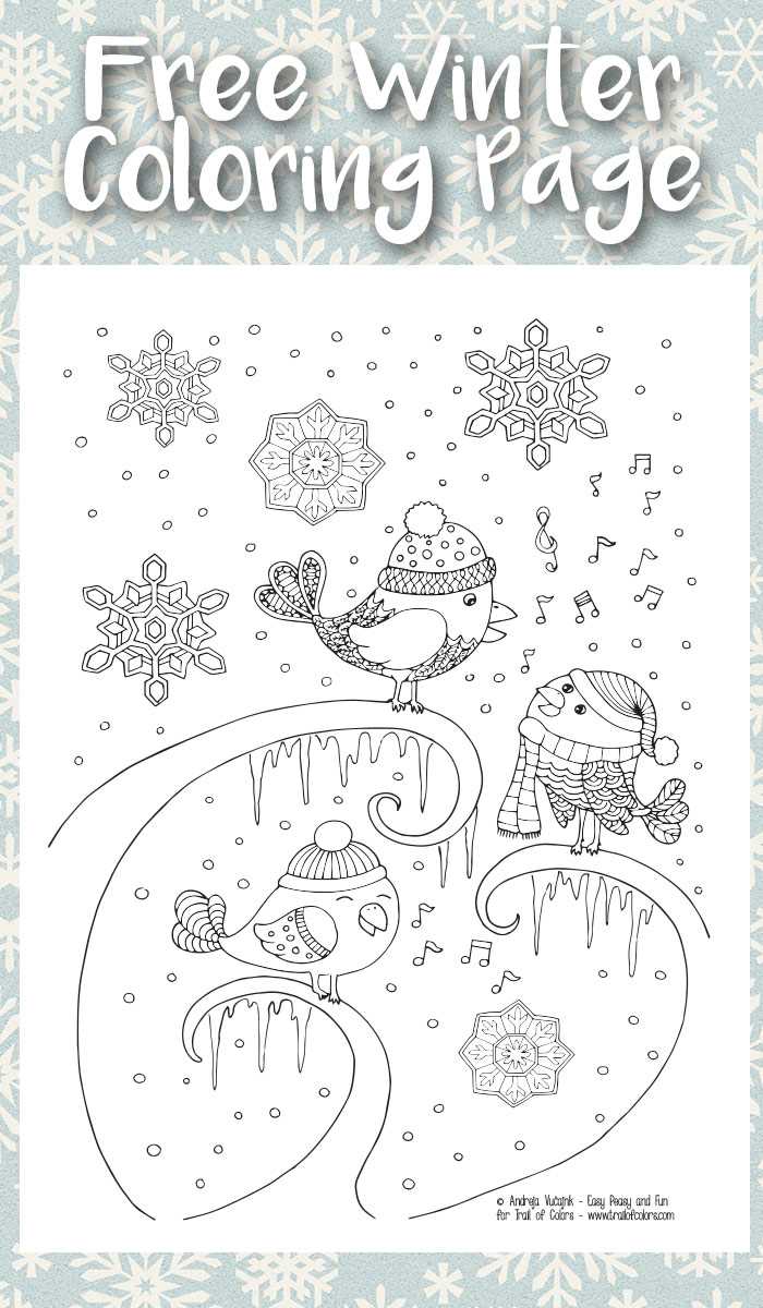 free printable coloring pages for winter