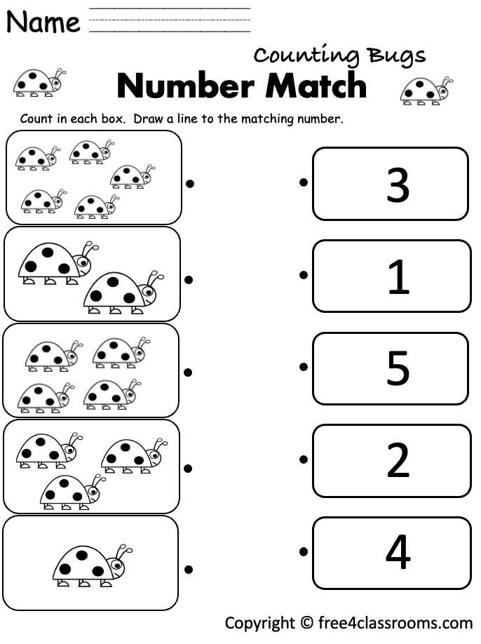 number line kindergarten printable