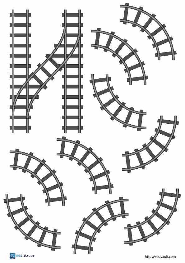 free train template printable