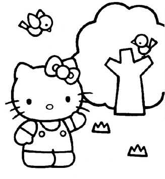hello kitty halloween coloring pages printable