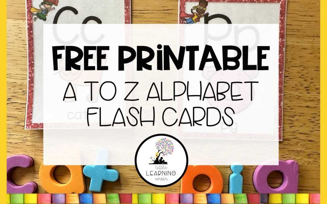 alphabet flashcards free printable