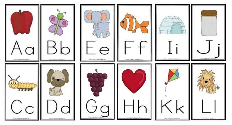 alphabet flashcards free printable