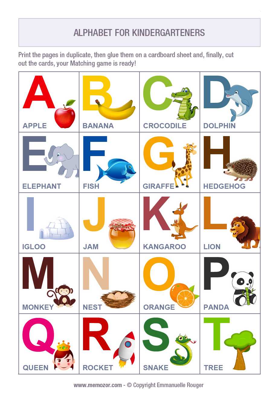 alphabet matching game printable