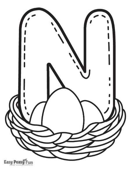 alphabet printable coloring pages