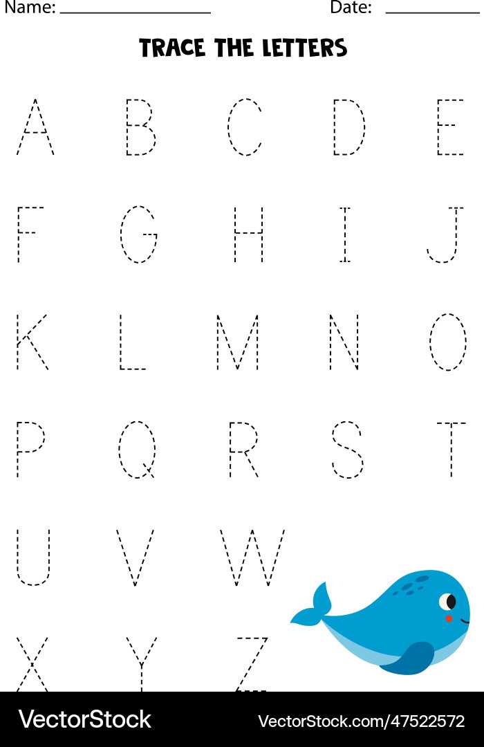 alphabet tracing printables