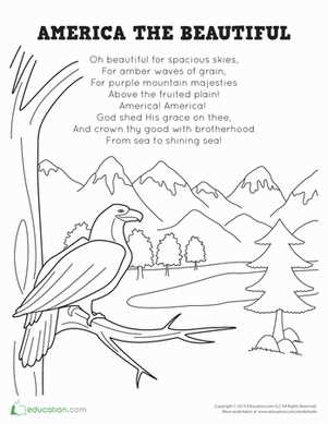 america the beautiful lyrics printable