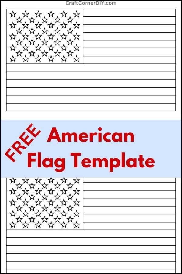 american flag coloring page free printable
