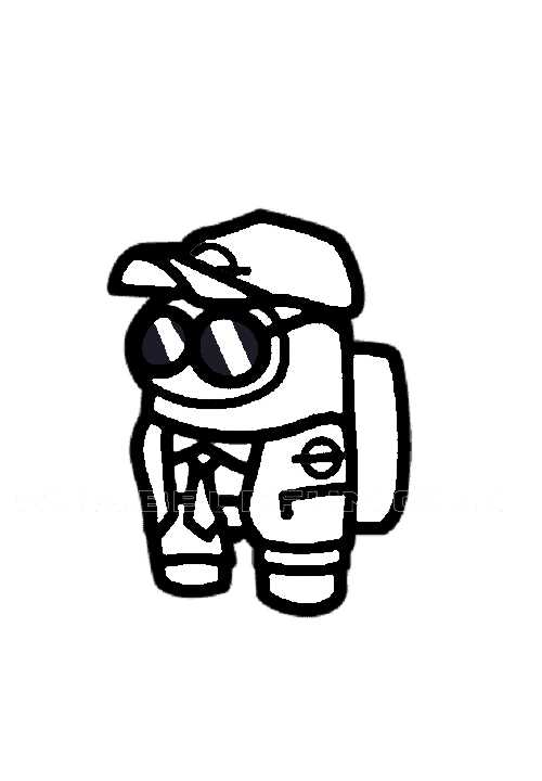 among us coloring pages printable free