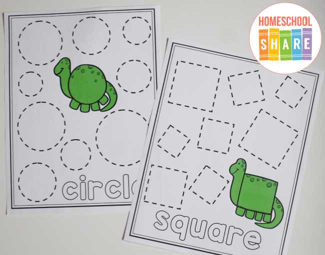shape tracing printables