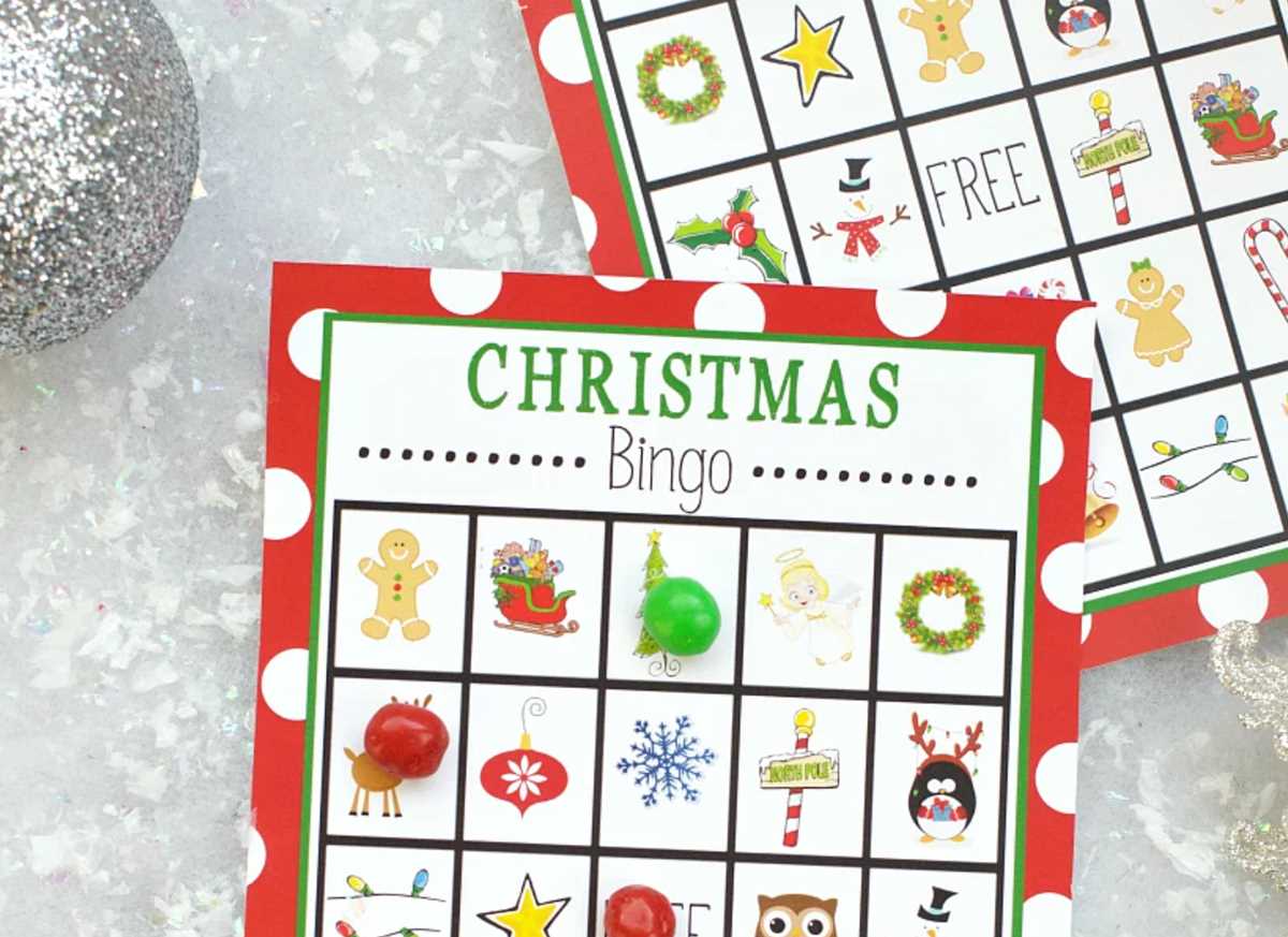 free printable christmas bingo